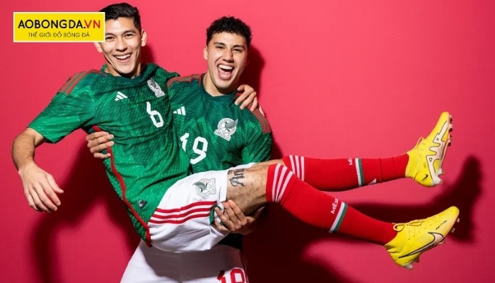 Đồ áo đá bóng sân nhà của đội tuyển Mexico tại World Cup 2022