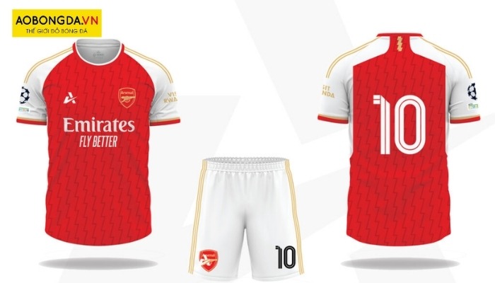 Thiết kế áo Arsenal rẻ, mẫu mã đẹp và chất lượng tại Aobongda.vn
