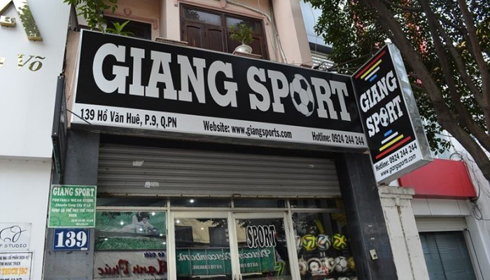 Cửa hàng áo bóng đá Giang Sport chất lượng tại Hồ Chí Minh