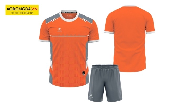 Mẫu áo bóng đá không logo màu cam