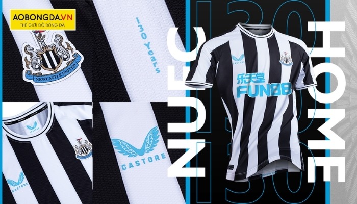Mẫu áo đội bóng Newcastle trên sân nhà năm 2022
