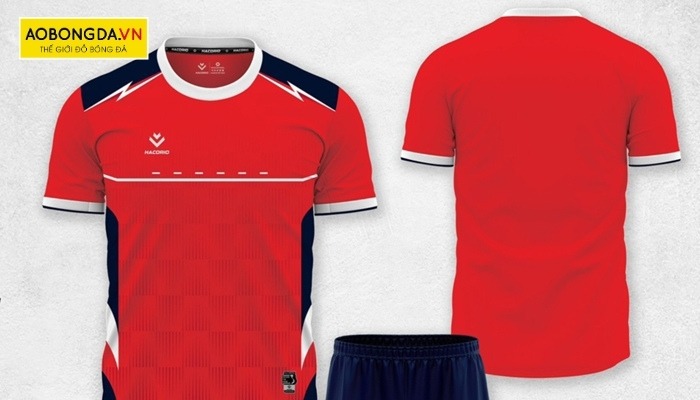 Mẫu áo thể thao bóng đá nam không logo màu đỏ