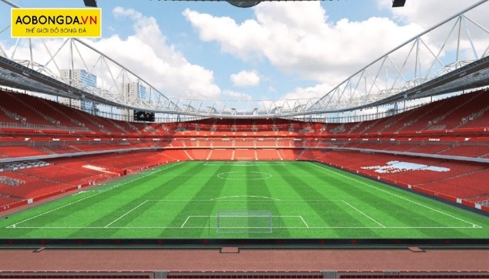 Sân vận động Emirates Stadium có sức chứa lên đến 60.000 khán giả