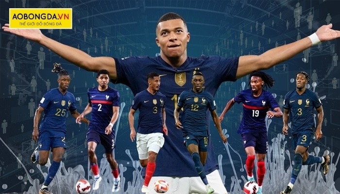 Thiết kế áo đá bóng Đội tuyển Pháp font chuẩn
