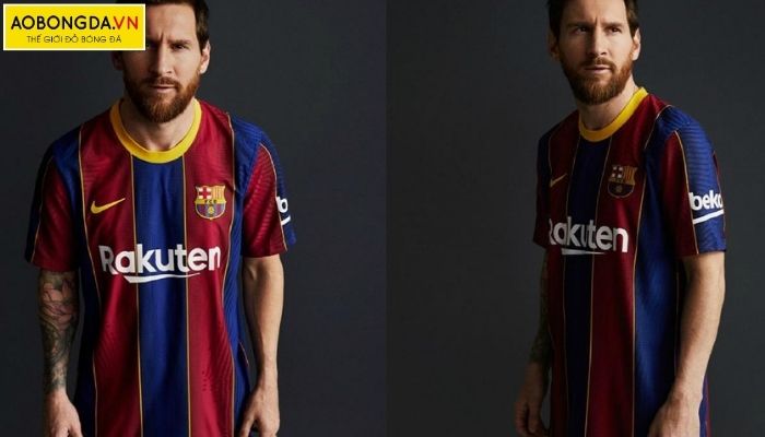 Mẫu áo đá banh Barcelona sân nhà năm 2020-2021