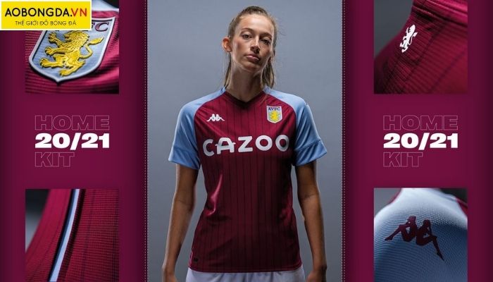 Mẫu áo đá banh Aston Villa sân nhà năm 2021/22