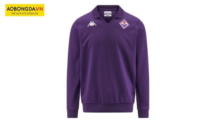 Mẫu áo Fiorentina dài tay màu tím trơn đơn giản và chất vải len ấm áp