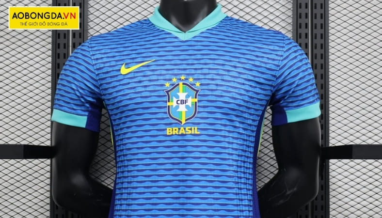 Mẫu áo Brazil sân khách 2024 