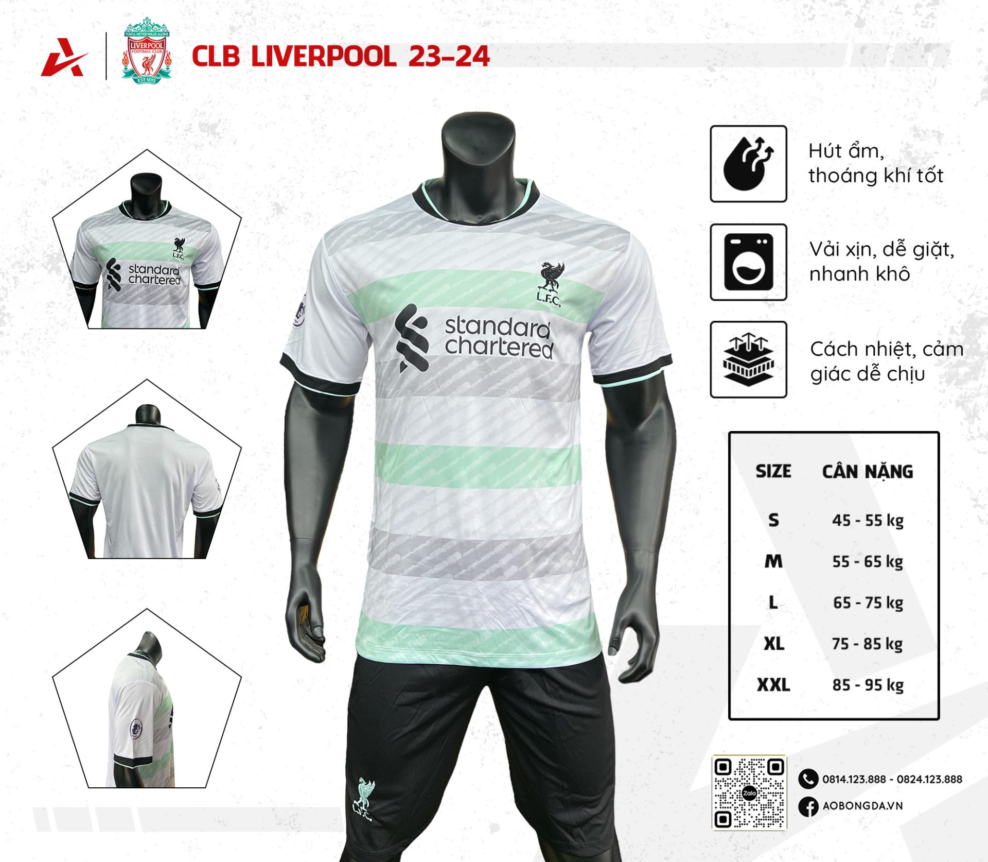 Áo Đấu CLB Liverpool Sân Khách 2023 – 2024 | AOBONGDA.VN