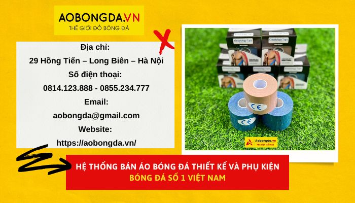 AOBONGDA.VN chuyên cung cấp băng gối thể thao chất lượng tại Hà Nội