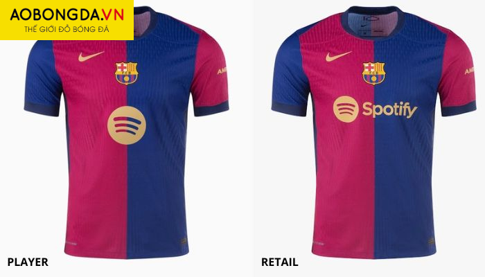 Mẫu áo đá sân nhà của Barcelona mùa 24/25