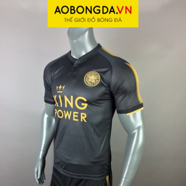 Áo Leicester City Mùa Giải 2017-2018 Sân Khách Màu Đen