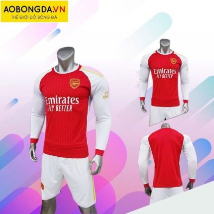 áo đấu dài tay arsenal 2024