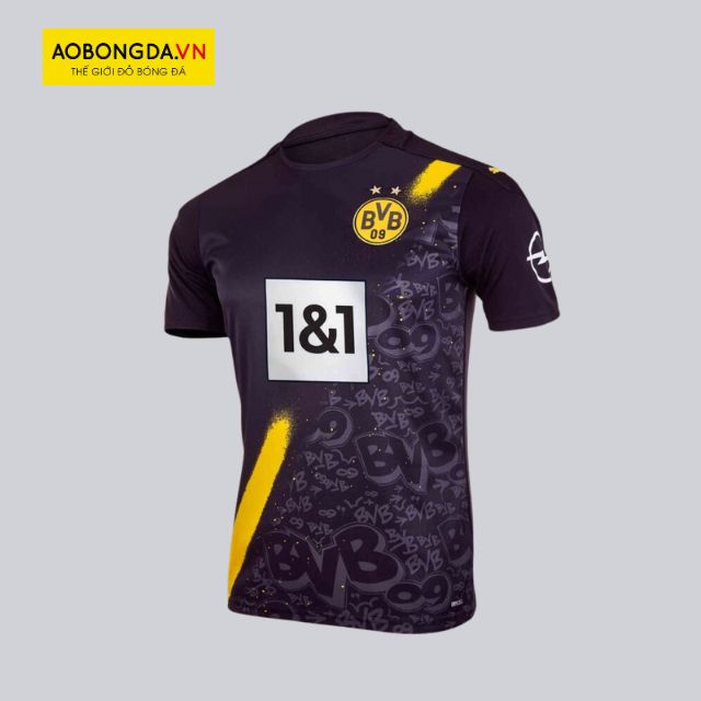 Áo clb Dortmund mùa giải 20/21 sân khách màu đen