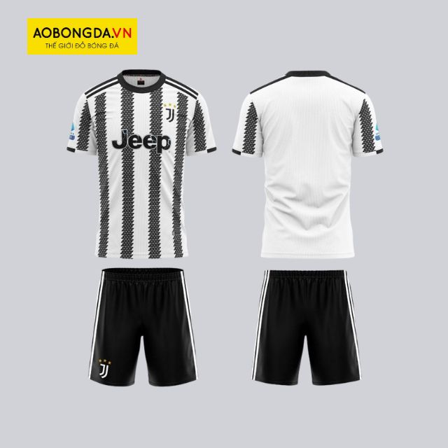 ao-juventus-2022-san-nha Áo clb Juve 2021 - 2022 sân nhà sọc trắng đen
