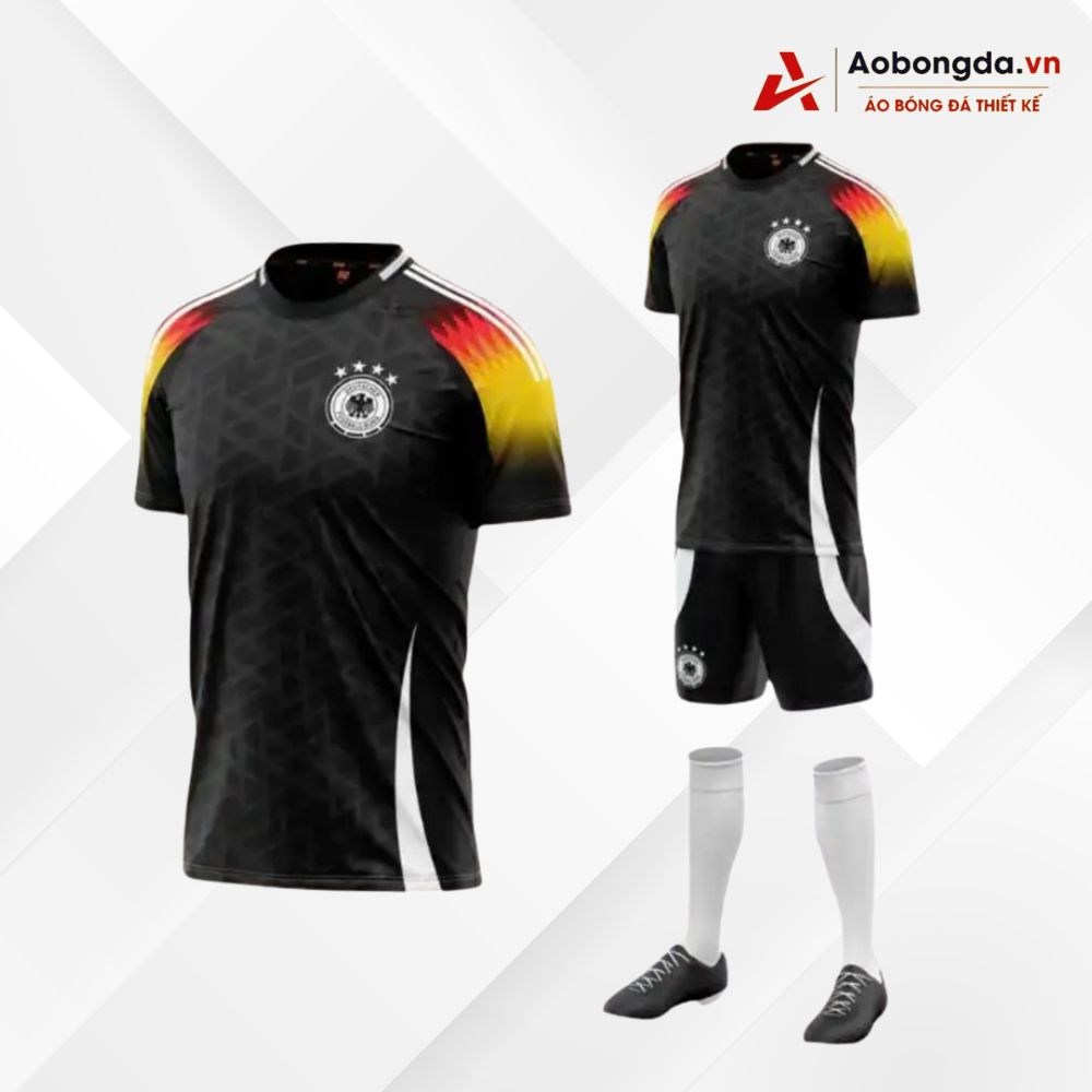 Áo Bóng Đá Đội Tuyển Đức Đen 2024-2025