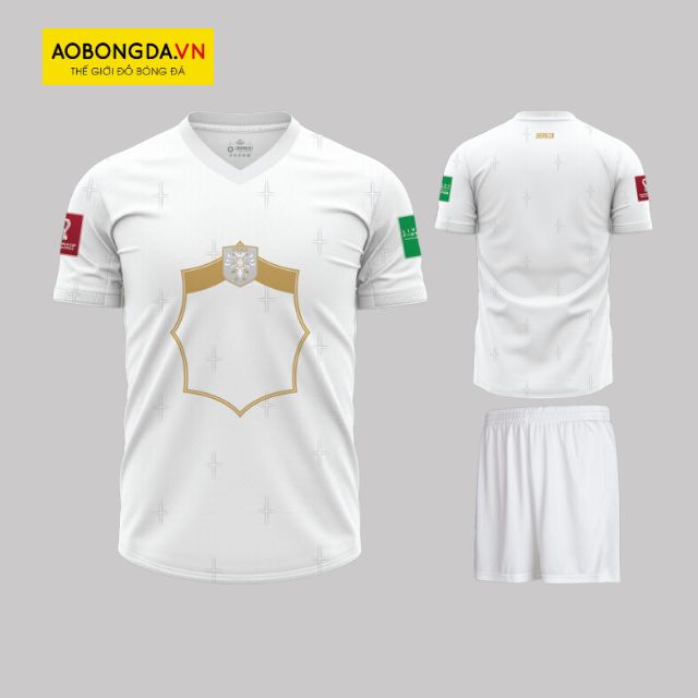 Áo Serbia WC 2022 sân khách màu trắng