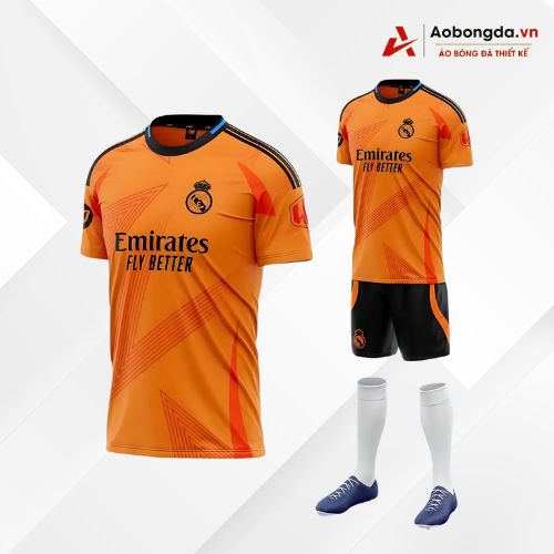 Áo Đấu Real Madrid Màu Cam Mùa Giải 24/25